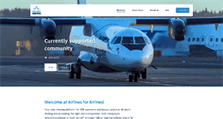 Desktop Screenshot of airlinesforairlines.com